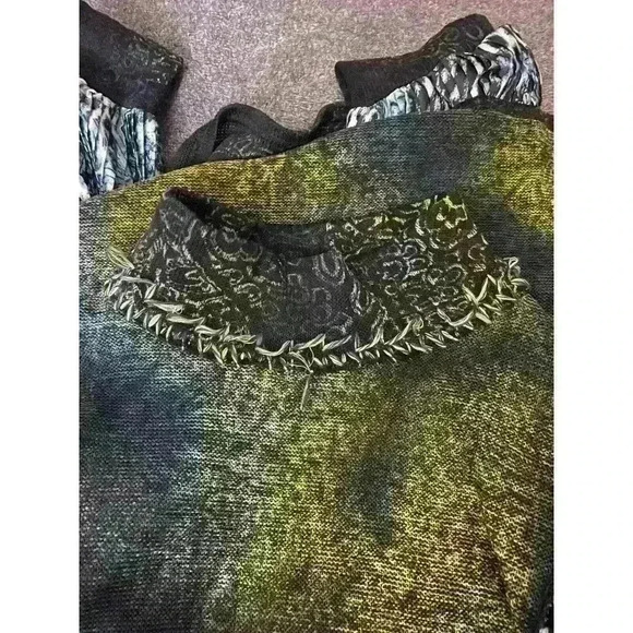 Alberto Makali Long Sleeve Womens Top Size L Puff Sleeve - Picture 4 of 4